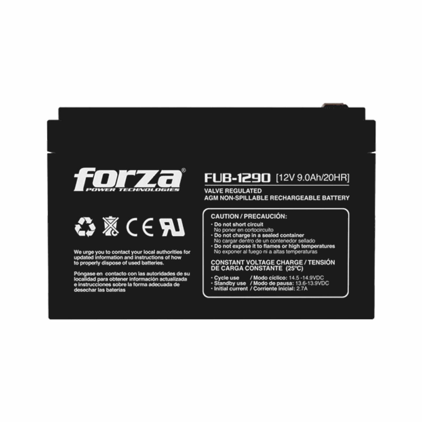 BATERIA FORZA P/UPS 12v 9.0Ah