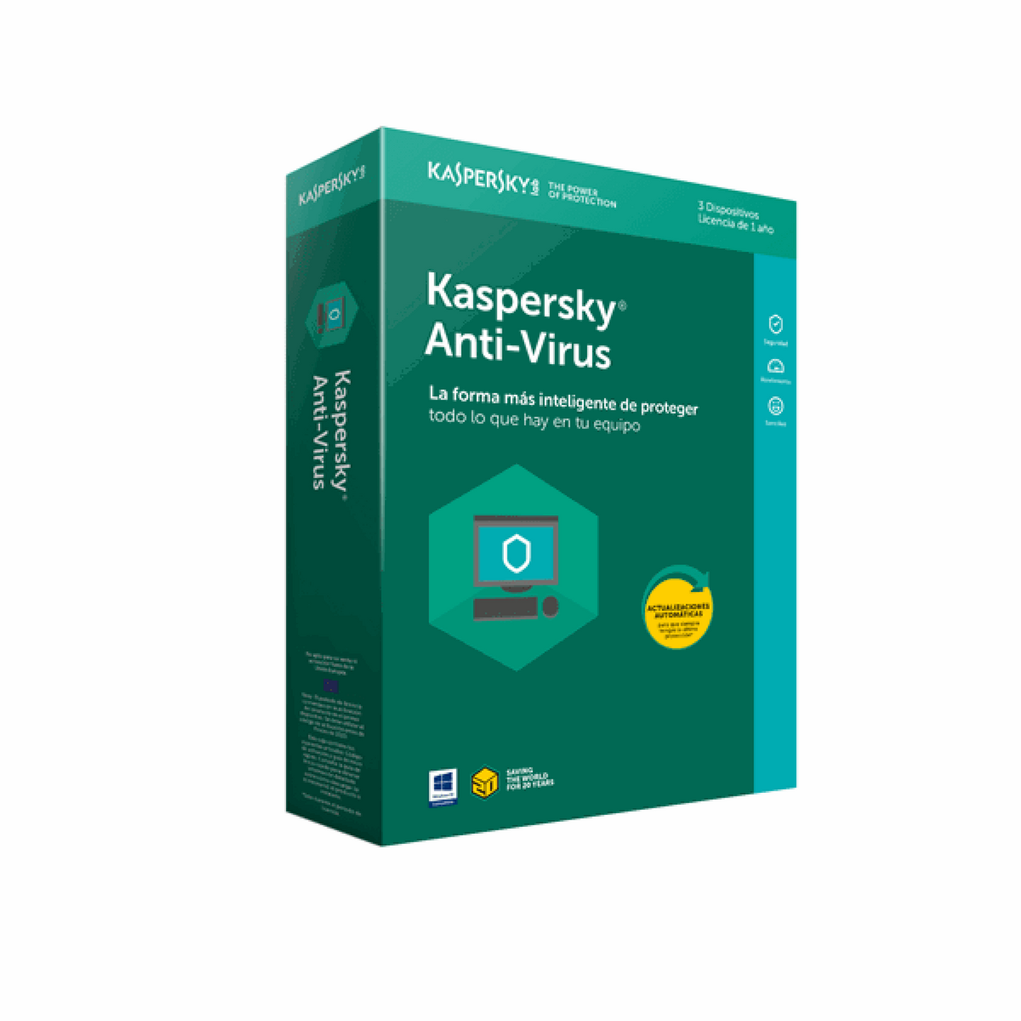 LICENCIA ANTIVIRUS KASPERSKY 3 PC (3 años)