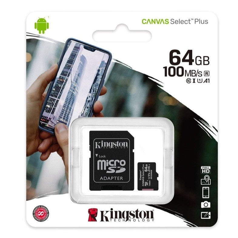 TARJETA MICROSD KINGSTON 64GB 100R