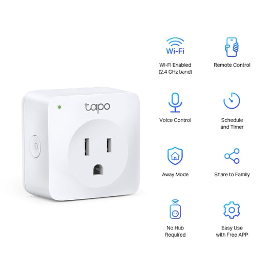 TOMA CORRIENTE SMART TP-LINK TAPO P100 - 2Pack