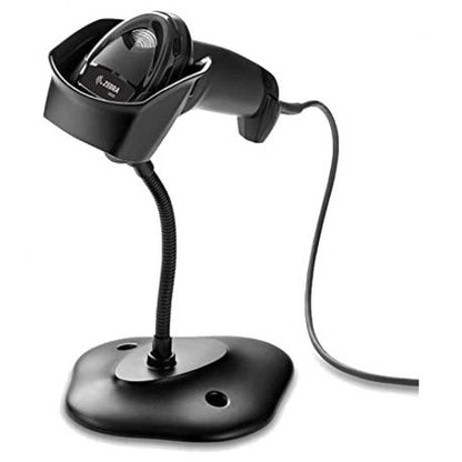 LECTOR DE CÓDIGO DE BARRAS ZEBRA KT: LS2208, NEGRO, CON CABLE USB Y BASE